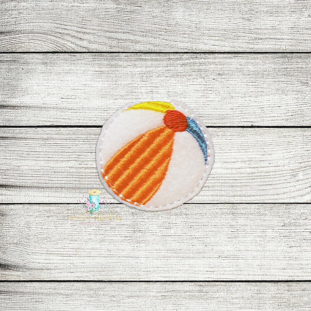 Beach Ball Feltie Digital Embroidery Design File