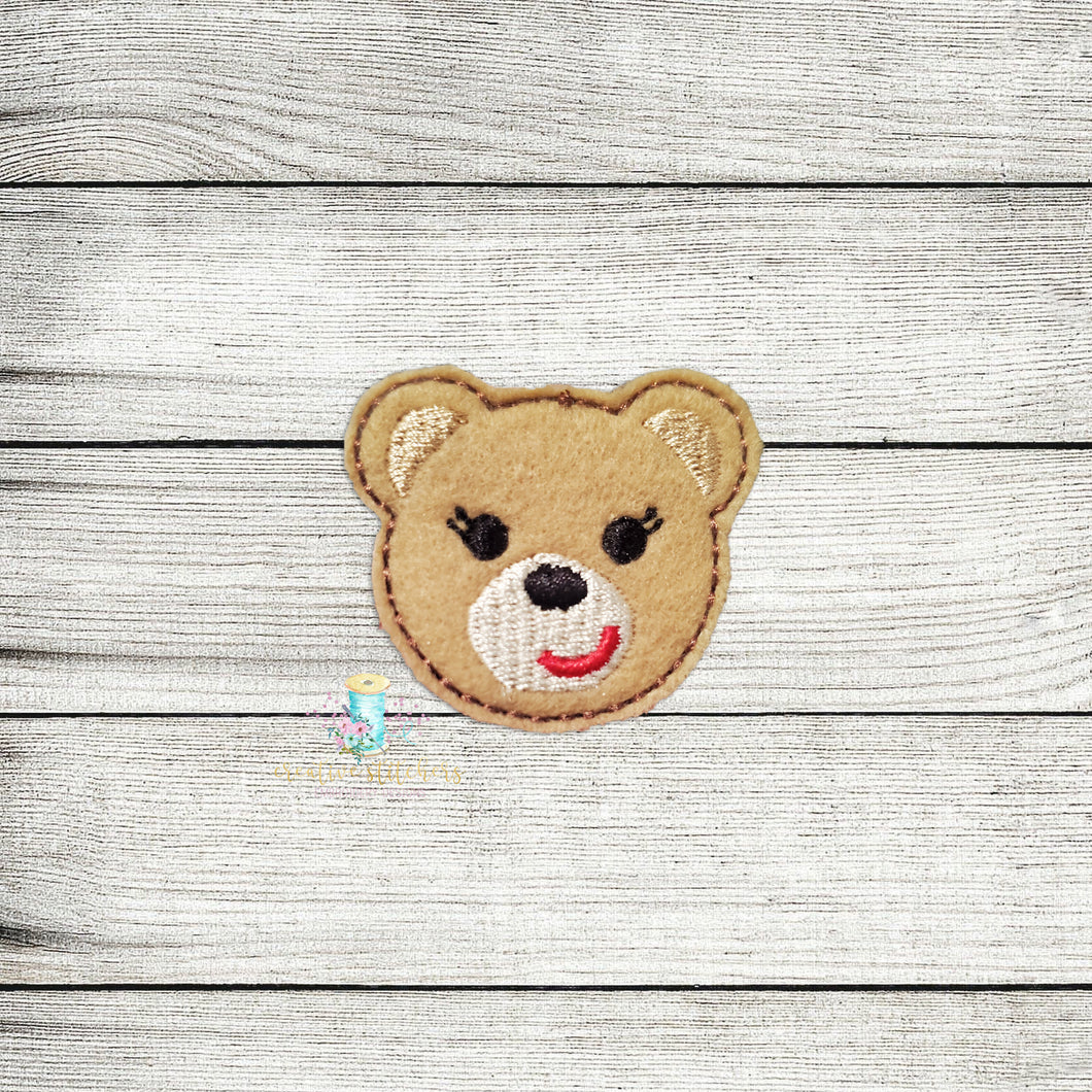 Beary Cute Feltie Digital Embroidery Design File