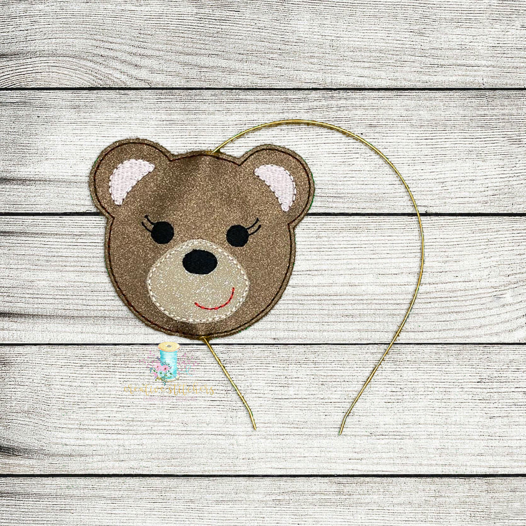 Beary Cute Slider Digital Embroidery Design File