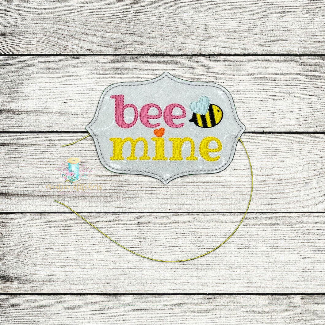 Bee Mine Slider Digital Embroidery Design File