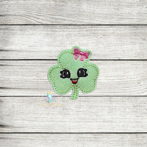 Big Eye Shamrock Feltie Digital Embroidery Design File