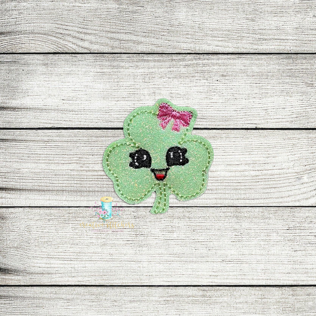 Big Eye Shamrock Feltie Digital Embroidery Design File