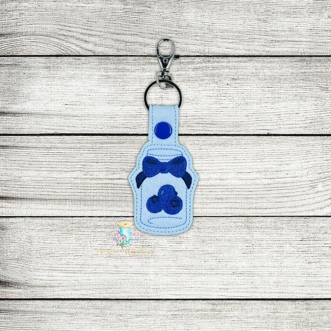 Blueberry Jar Keyfob Digital Embroidery Design File