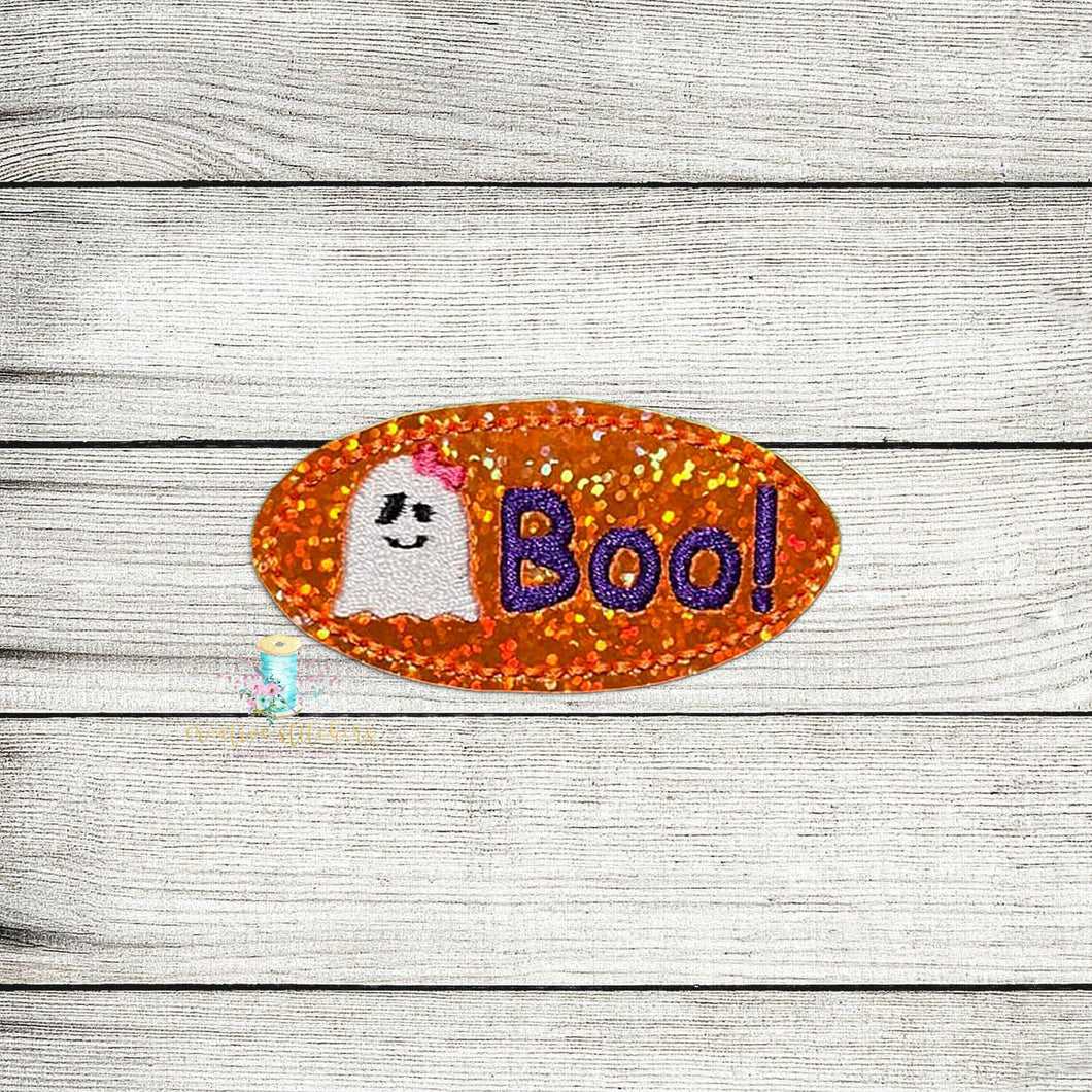 Boo Snap Clip Feltie Digital Embroidery Design File