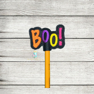 Boo Pencil Topper Digital Embroidery Design File