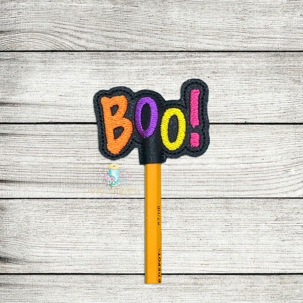 Boo Pencil Topper Digital Embroidery Design File