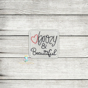 Boozy and Beautiful Feltie Digital Embroidery Design File