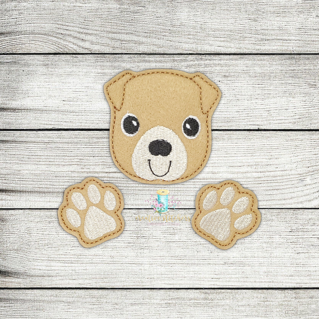 Bull Dog Bow Parts Digital Embroidery Design File