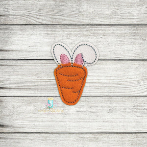 Bunny Carrot Feltie Digital Embroidery Design File