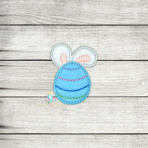 Bunny Ear Egg Feltie Digital Embroidery Design File