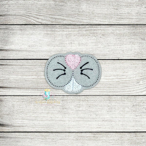 Bunny Face Feltie Digital Embroidery Design File