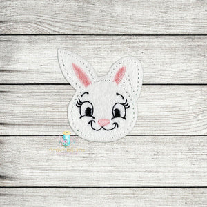 Bunny Rabbit Face Feltie Digital Embroidery Design File