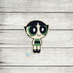 Buttercup Girl Full Body Feltie Digital Embroidery Design File