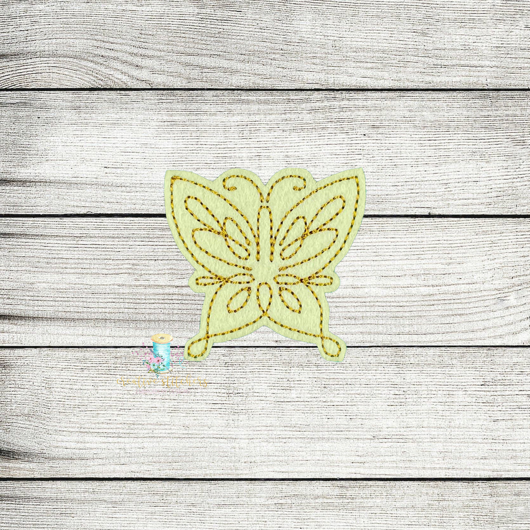 Butterfly En Can To Feltie Digital Embroidery Design File