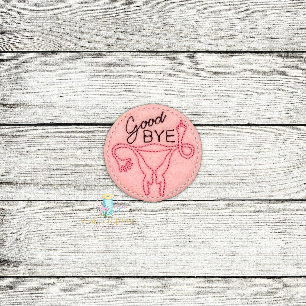 Bye Uterus Digital Embroidery Design File