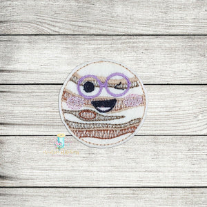 Planet Jupiter Feltie Digital Embroidery Design File