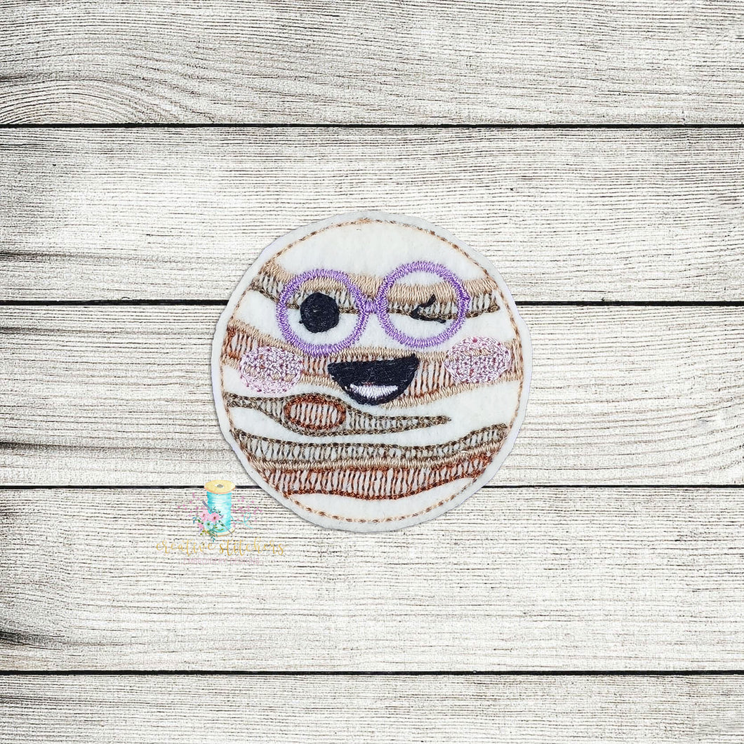 Planet Jupiter Feltie Digital Embroidery Design File