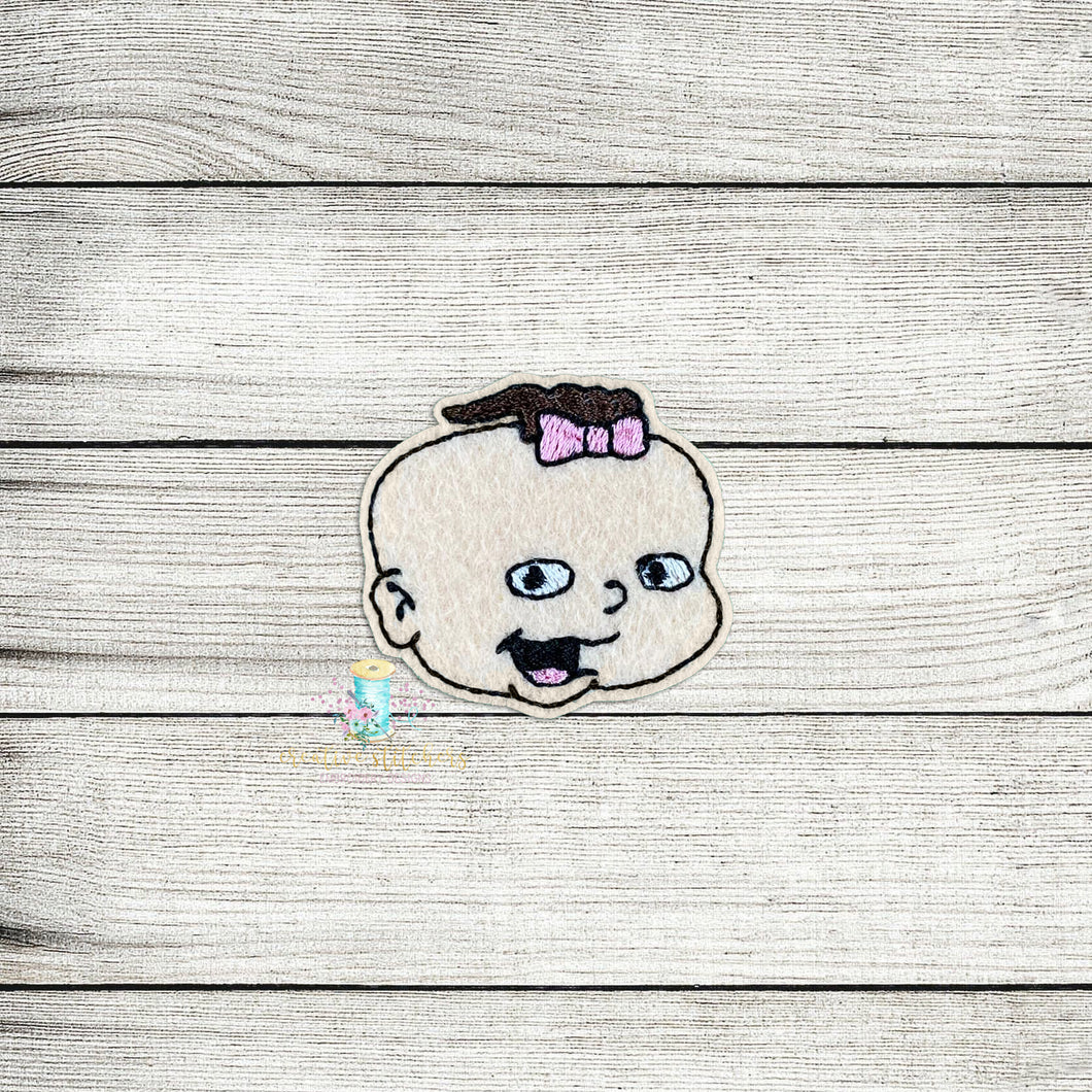 Lil Head Feltie Digital Embroidery Design File
