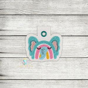 Rainbow Animal Elephant Eyelet Digital Embroidery Design File