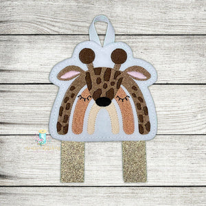 Giraffe Rainbow Animal KK Digital Embroidery Design File