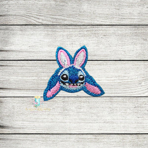 Stitch Bunny Head Feltie Digital Embroidery Design File
