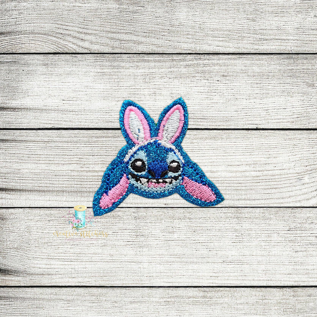 Stitch Bunny Head Feltie Digital Embroidery Design File