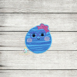 Planet Uranus Feltie Digital Embroidery Design File