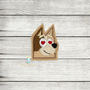 Valentine Blue Mom Feltie Digital Embroidery Design File