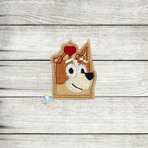 Valentine Blue Kid Feltie Digital Embroidery Design File