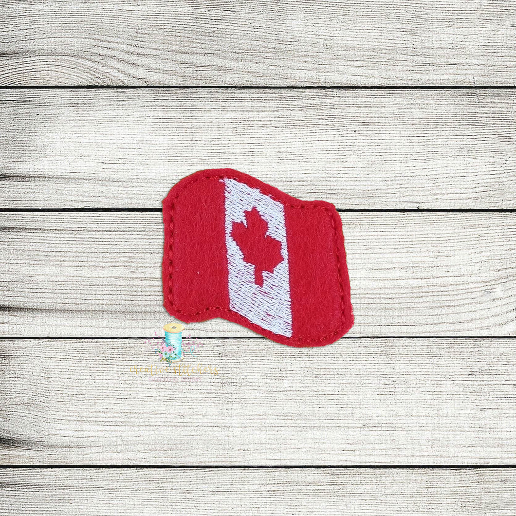 Canada Flag Feltie Digital Embroidery Design File