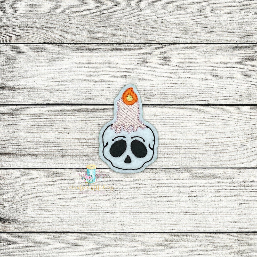 Candle Skull Digital Embroidery Design File