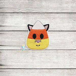 Candy Corn Cat Feltie Digital Embroidery Design File