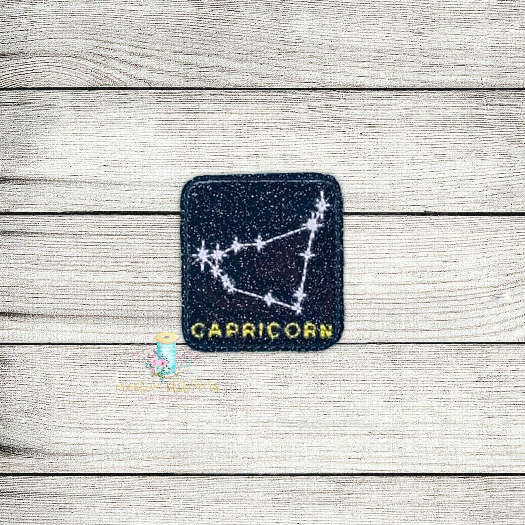 Capricorn Zodiac Feltie Digital Embroidery Design File PP