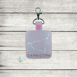 Capricorn Zodiac Fob Digital Embroidery Design File PP