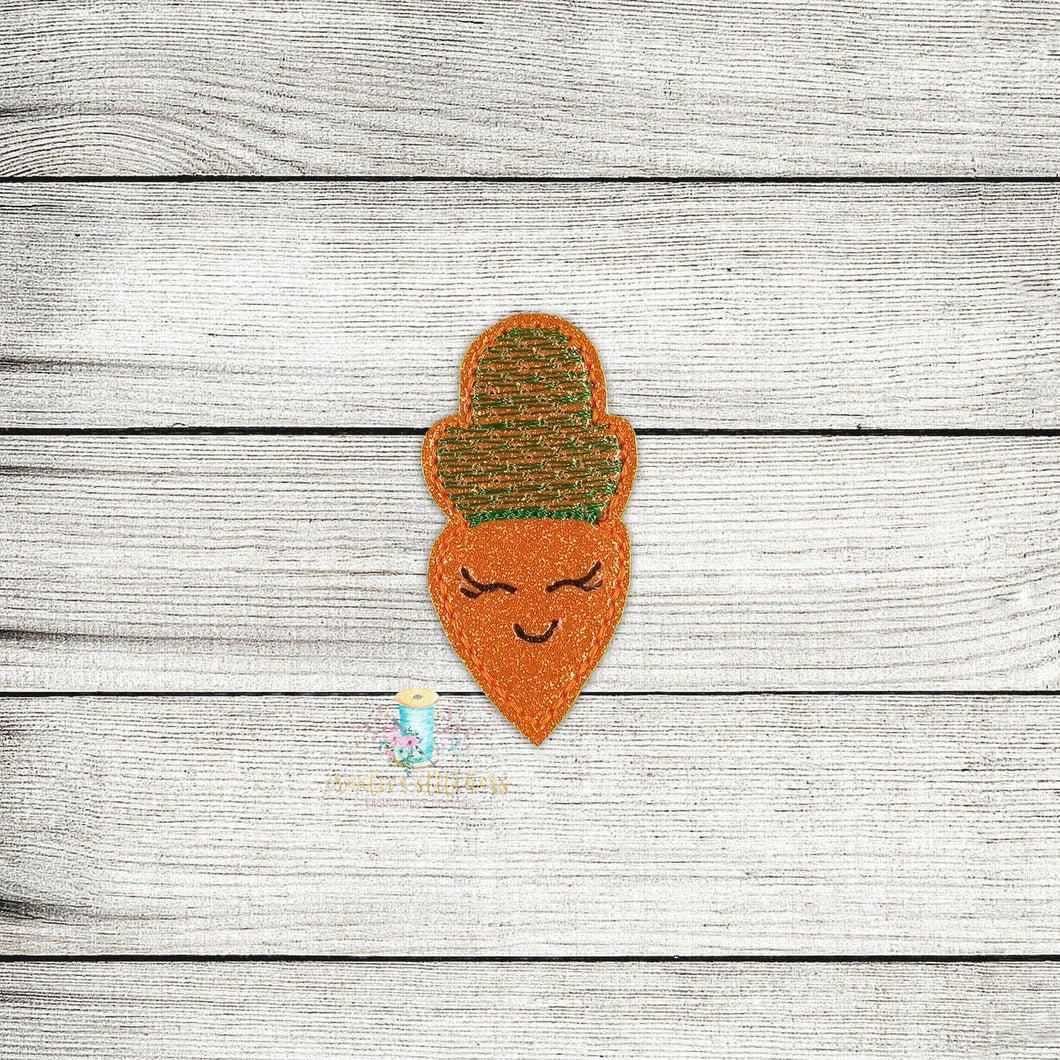 Carrot Feltie Digital Embroidery Design File