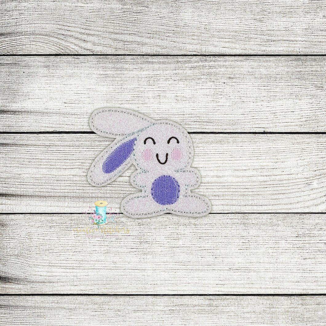 Cheesey Bunny Feltie Digital Embroidery Design File