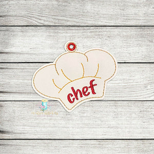 Chef Ornament Digital Embroidery Design File