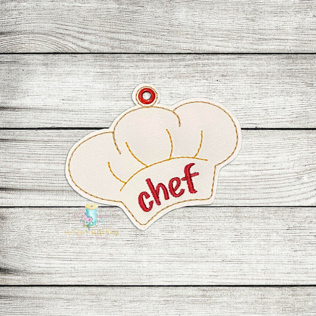 Chef Ornament Digital Embroidery Design File