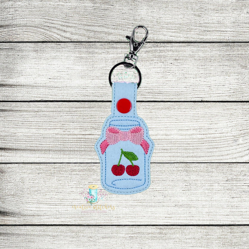 Cherry Jar Keyfob Digital Embroidery Design File