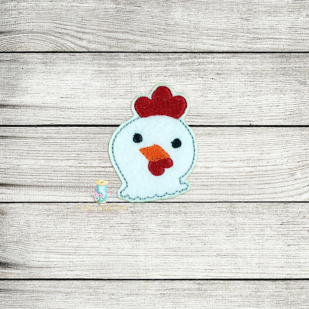 Chicken Feltie Digital Embroidery Design File