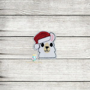 Christmas Llama Feltie Digital Embroidery Design File