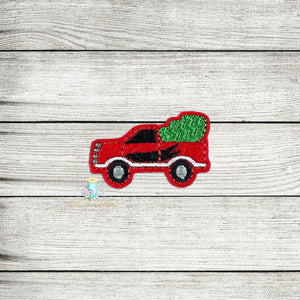 Christmas Truck Feltie Digital Embroidery Design File