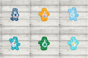 Caring Bears App Set Digital Embroidery Design File