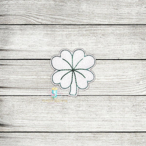 Clover Heart Feltie Digital Embroidery Design File