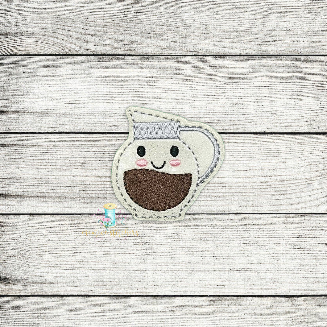 Coffee Pot Feltie Digital Embroidery Design File