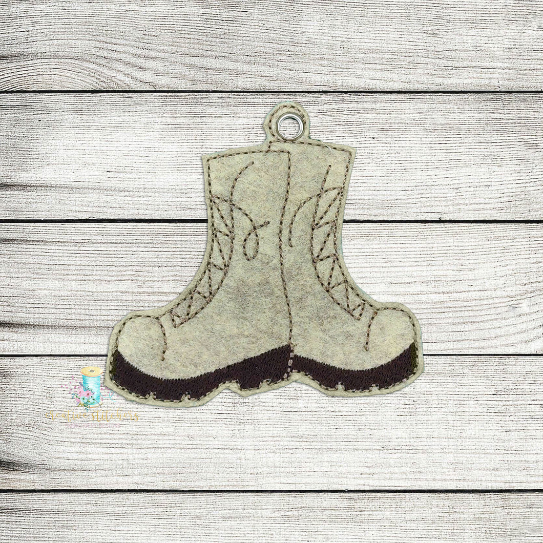 Combat Boots Ornament Digital Embroidery Design File