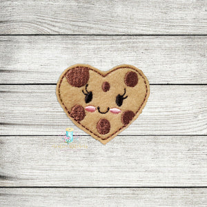 Cookie Heart Feltie Digital Embroidery Design File