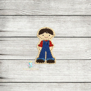 Country Lad Feltie Digital Embroidery Design File