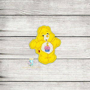 Caring Bear Cupcake Digital Embroidery Design File