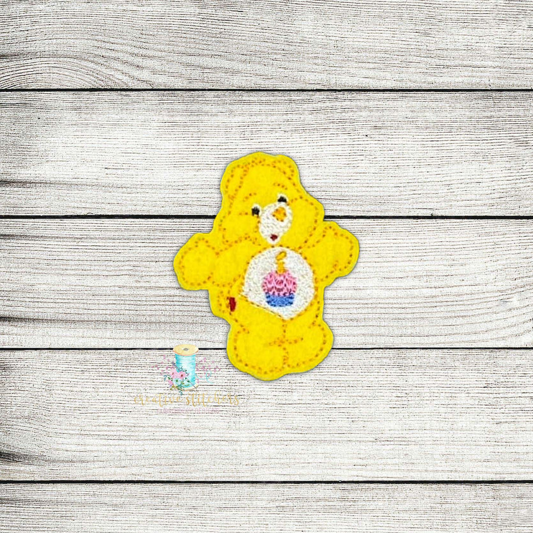 Caring Bear Cupcake Digital Embroidery Design File